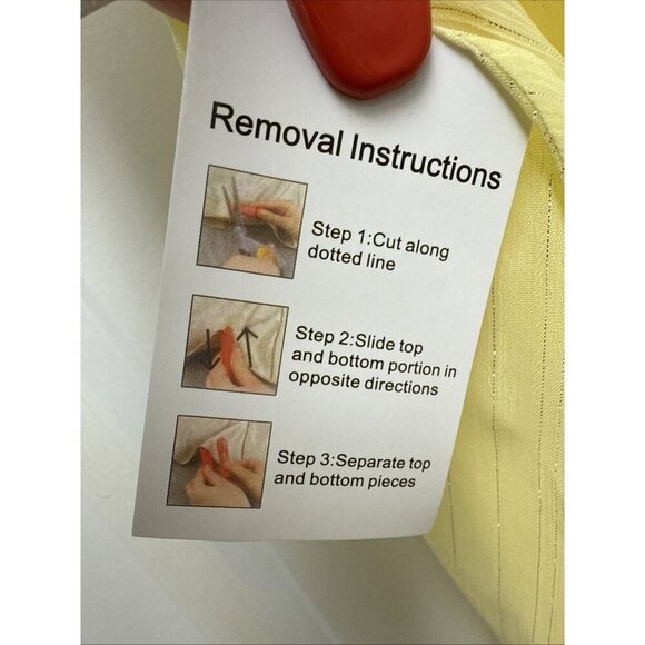 Mac Duggal Size 12 Yellow 68096 Beaded Strapless Ruffle High Low Gown Dress New - Picture 11 of 12